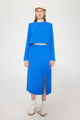 UZUN KOLLU CROP BLUZ