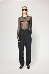 KAROTTENHOSE MIT HOHER TAILLE