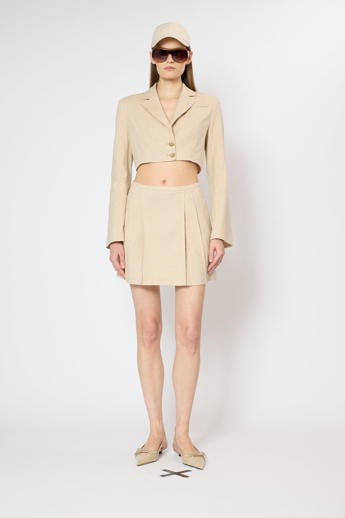 MINI LINEN SKIRT